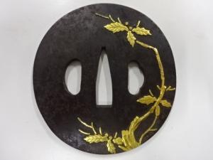 鉄地　金象嵌　鍔